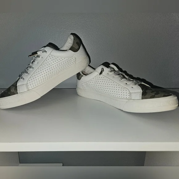 Vintage Havana White & Camo Gold Star Sneakers - Size 8 - Picture 5 of 11